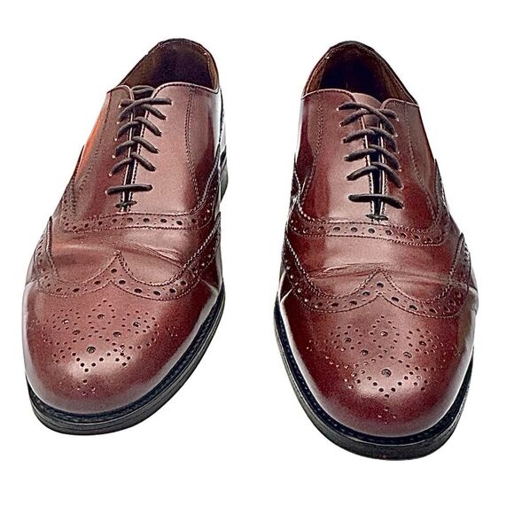 Grenson Royal Windsor Wingtip Balmoral Shoes Men’s 10 D Brown Made in England - Picture 8 of 10